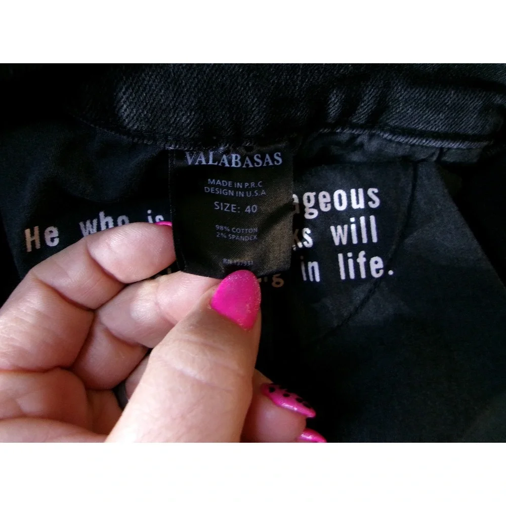 Valabasas black denim